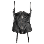 Rimba - Echt lederen 1/4 Cup korset