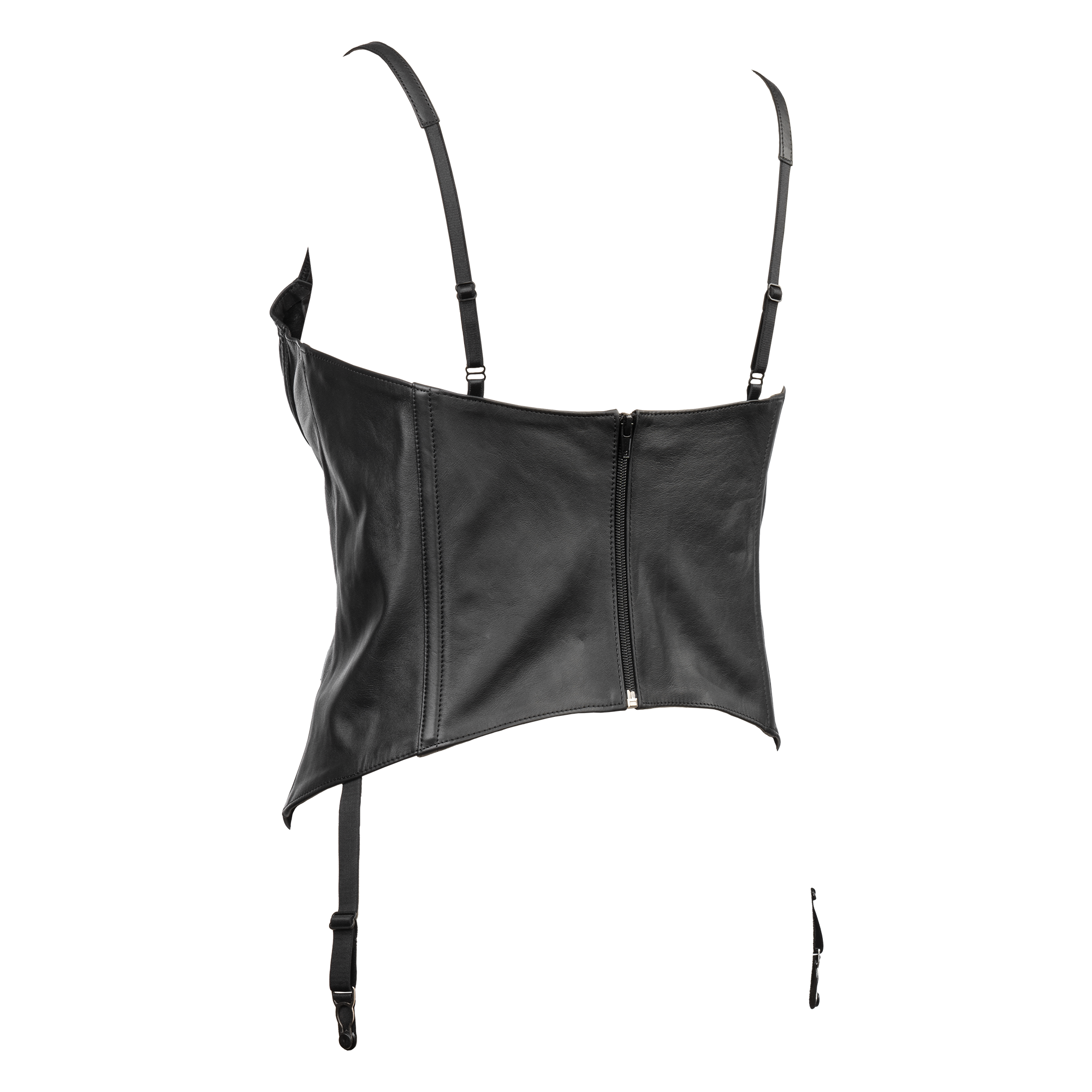 Rimba - Echt lederen 1/4 Cup korset