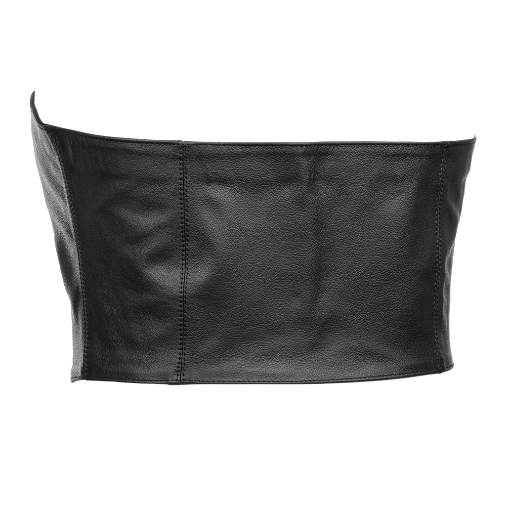 Rimba - Strapless lederen top met veter