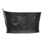 Rimba - Strapless lederen top met veter