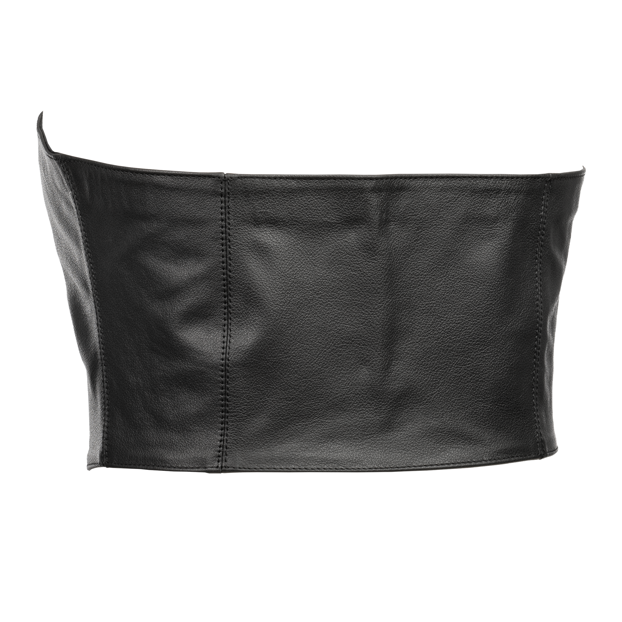 Rimba - Strapless lederen top met veter