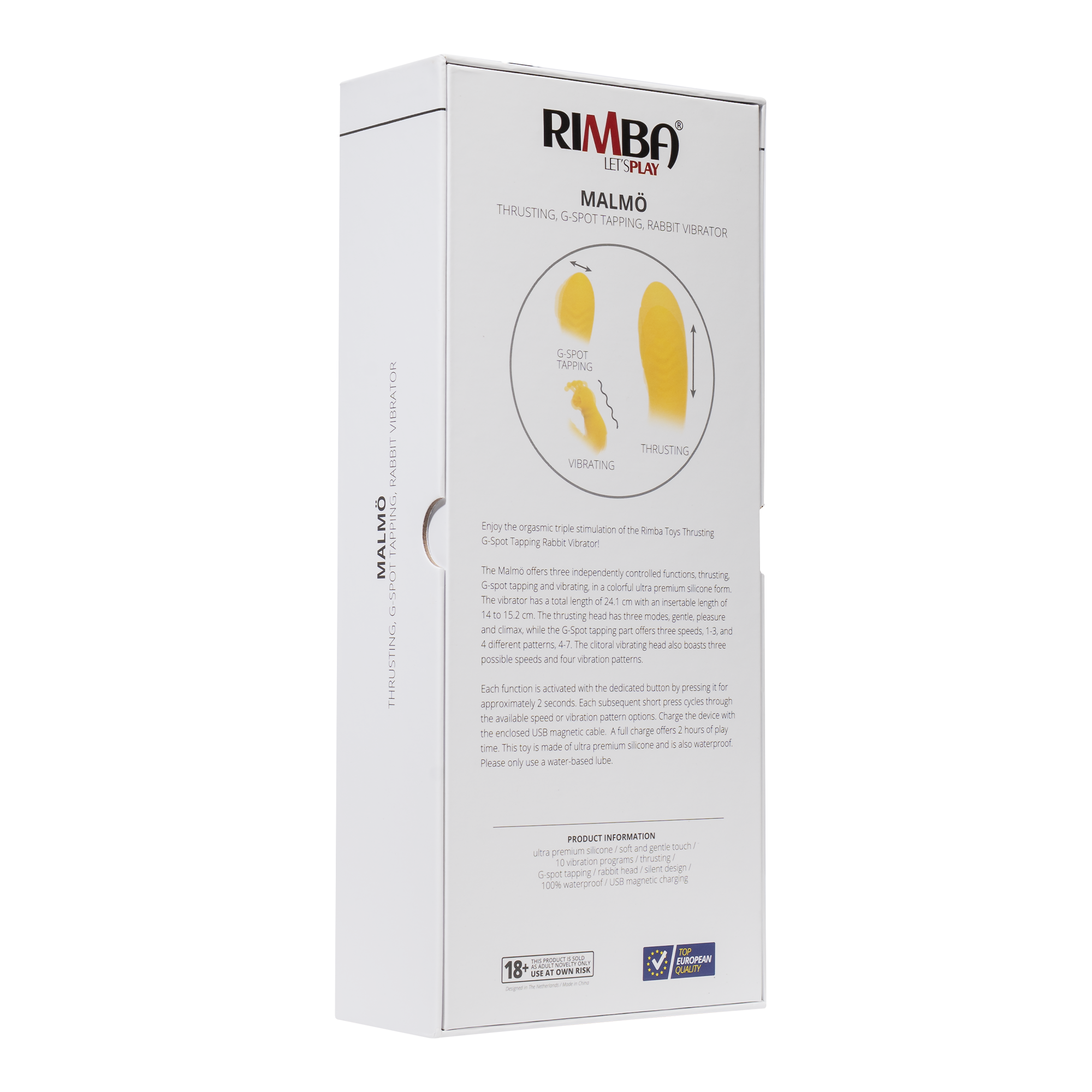 Rimba Toys - Malmö Vibrator - Geel