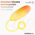 IY - Vibrerend Ei met App. - Geel/Oranje