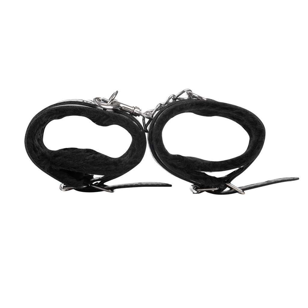 TieMeUp - Handboeien van zacht bont - Zwart