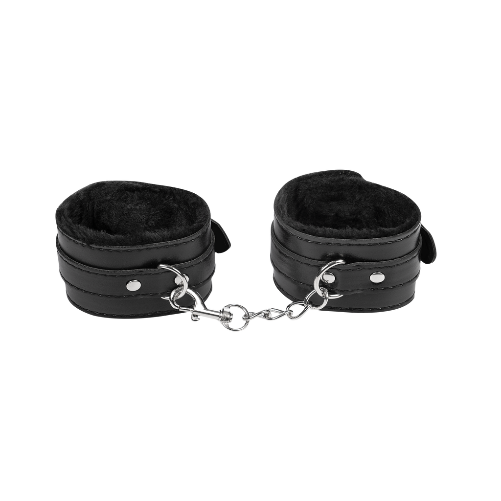 TieMeUp - Handboeien van zacht bont - Zwart