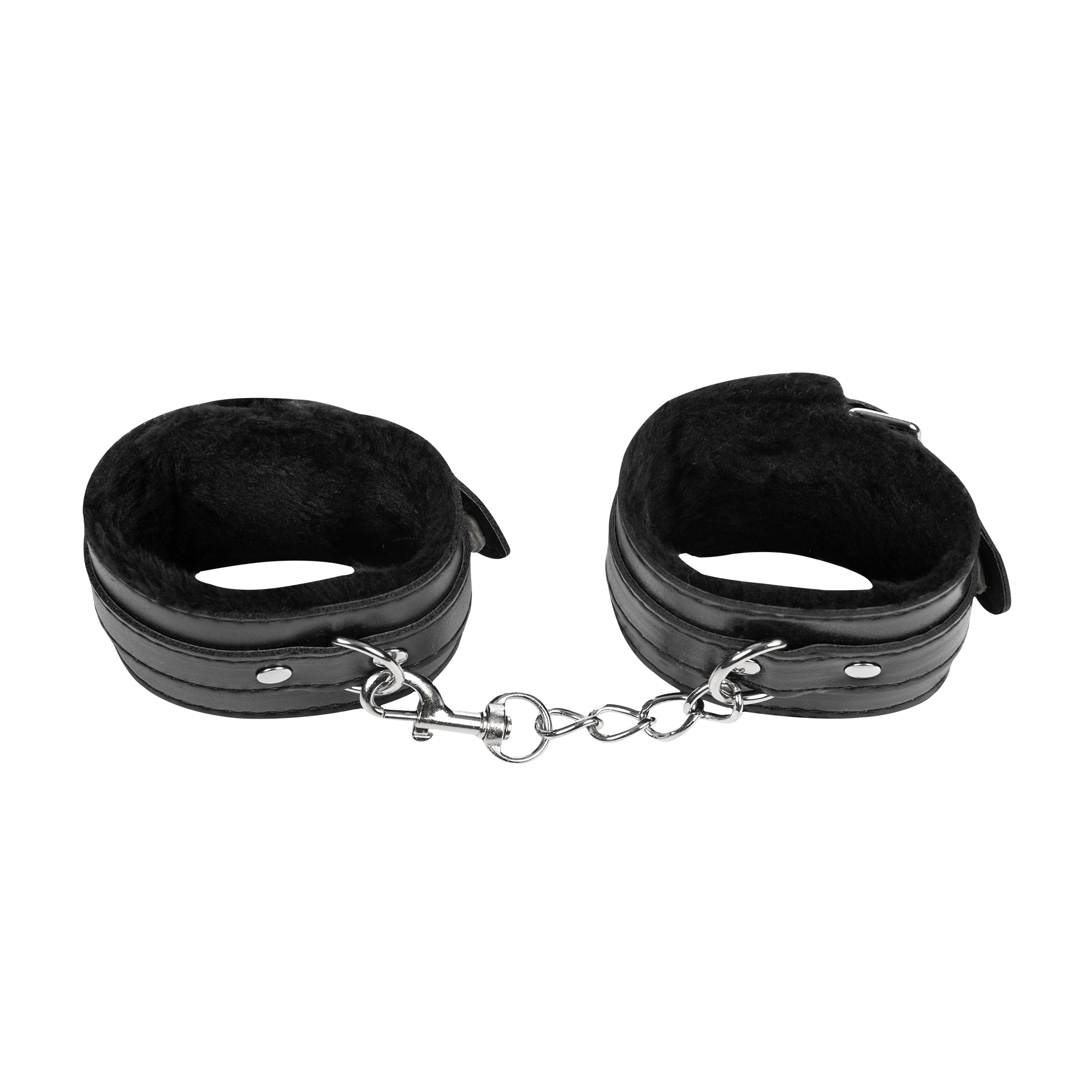 TieMeUp - Handboeien van zacht bont - Zwart