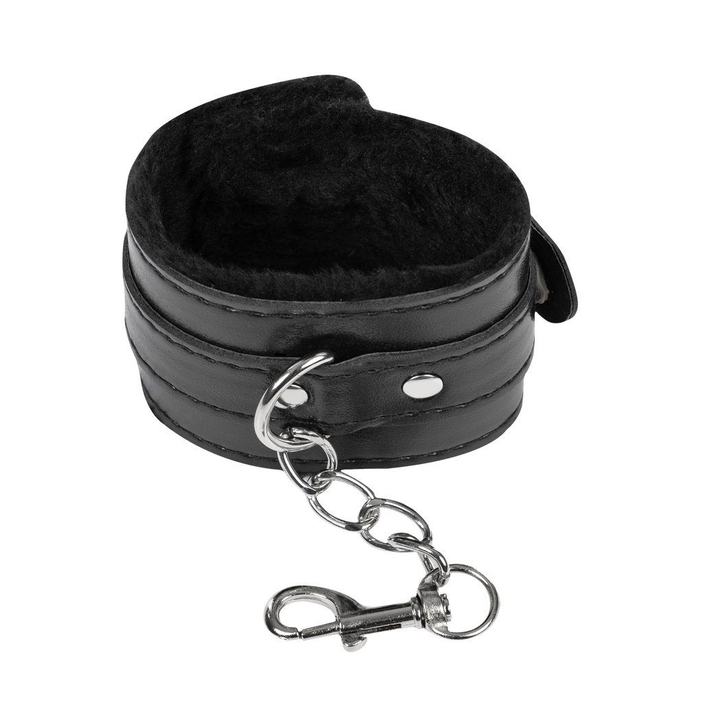 TieMeUp - Handboeien van zacht bont - Zwart