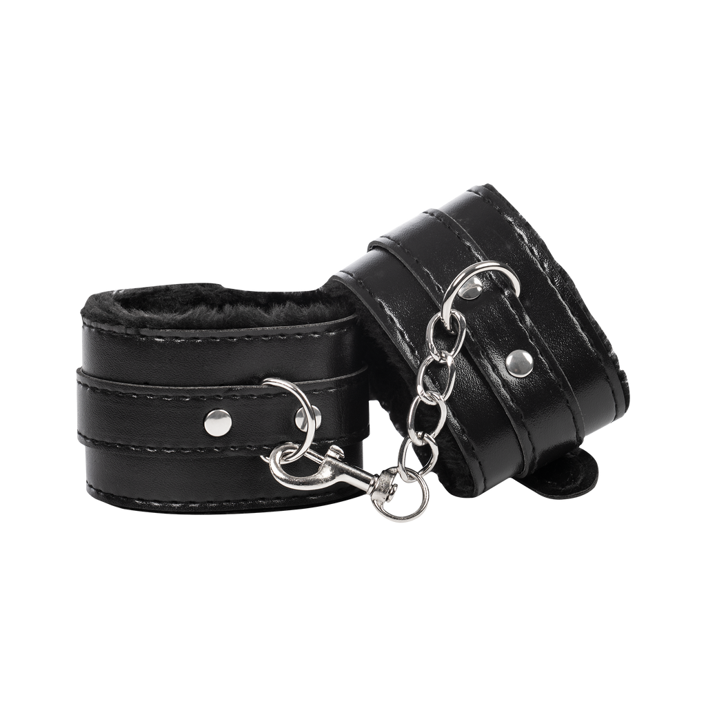 TieMeUp - Handboeien van zacht bont - Zwart