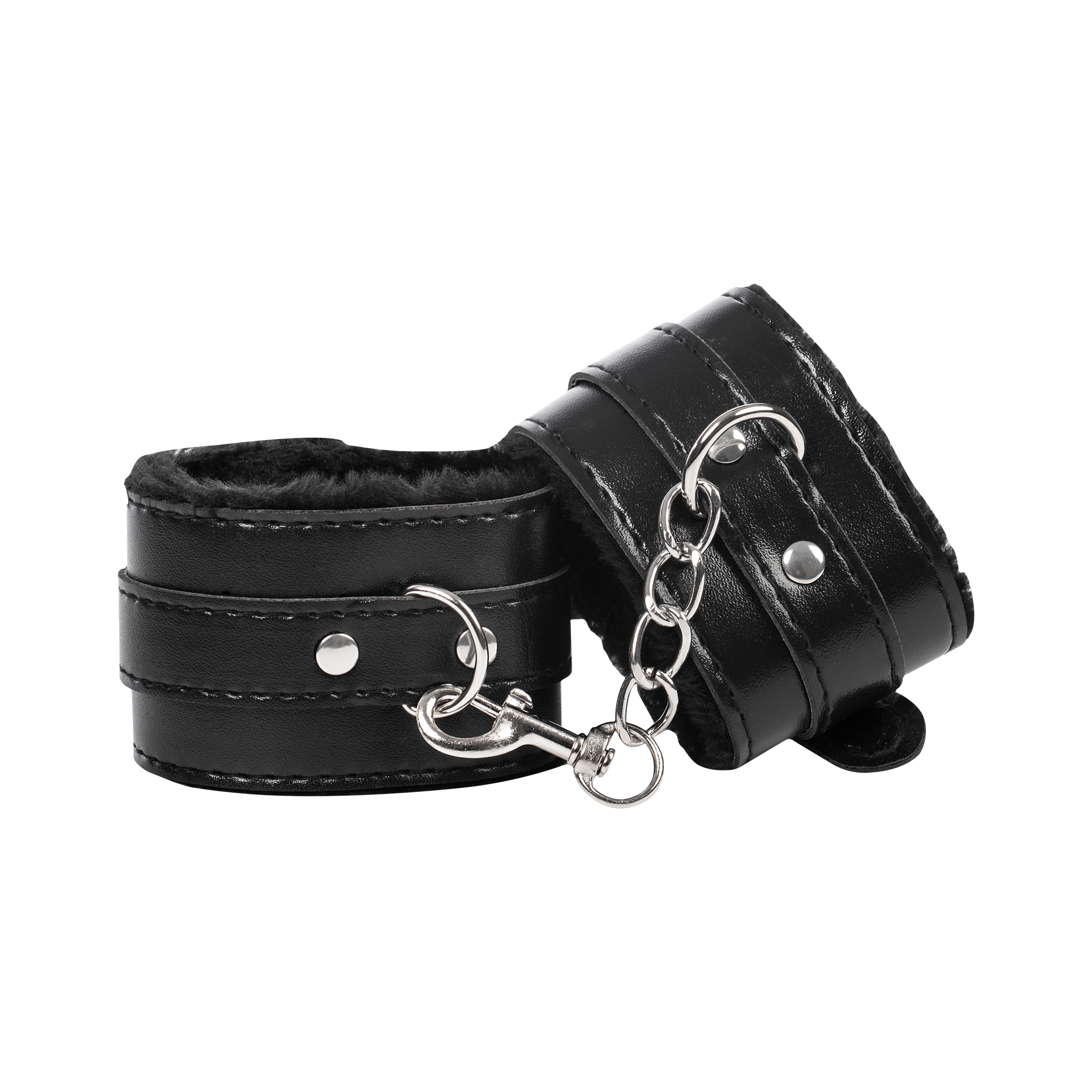 TieMeUp - Handboeien van zacht bont - Zwart