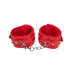 TieMeUp - Handboeien van zacht bont - Rood