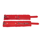 TieMeUp - Handboeien van zacht bont - Rood