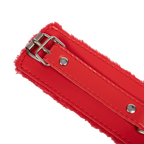 TieMeUp - Handboeien van zacht bont - Rood