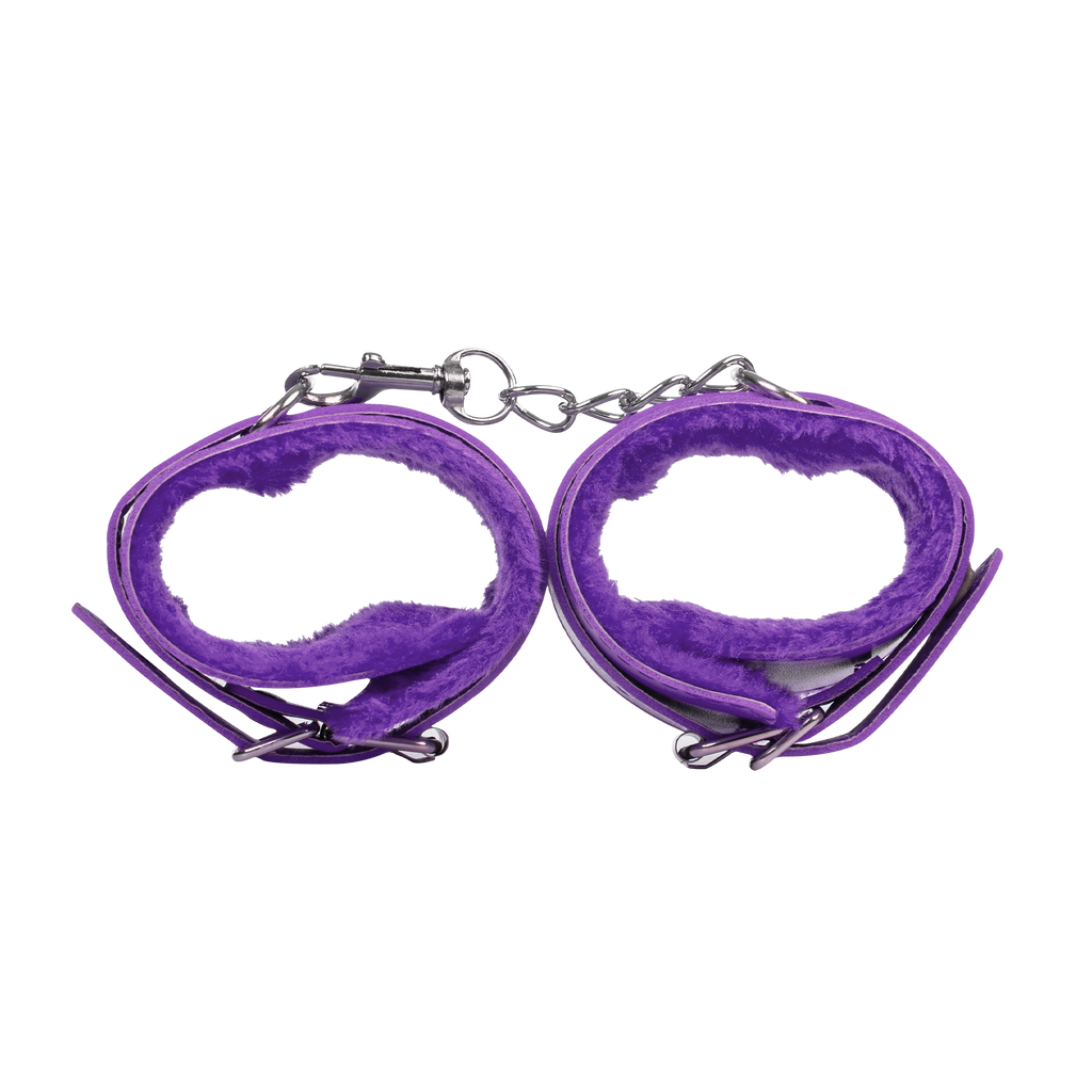 TieMeUp - Handboeien van zacht bont - Paars