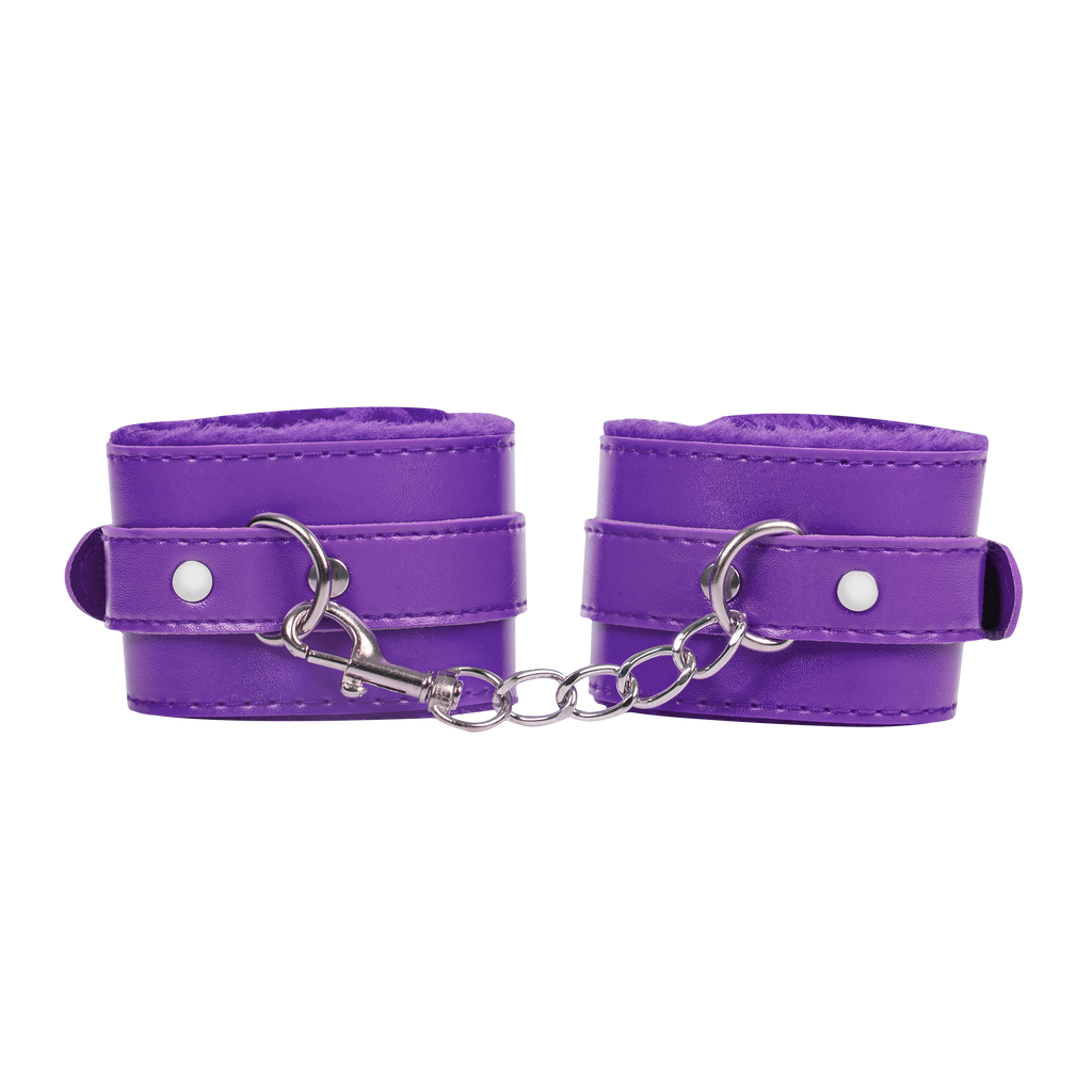 TieMeUp - Handboeien van zacht bont - Paars