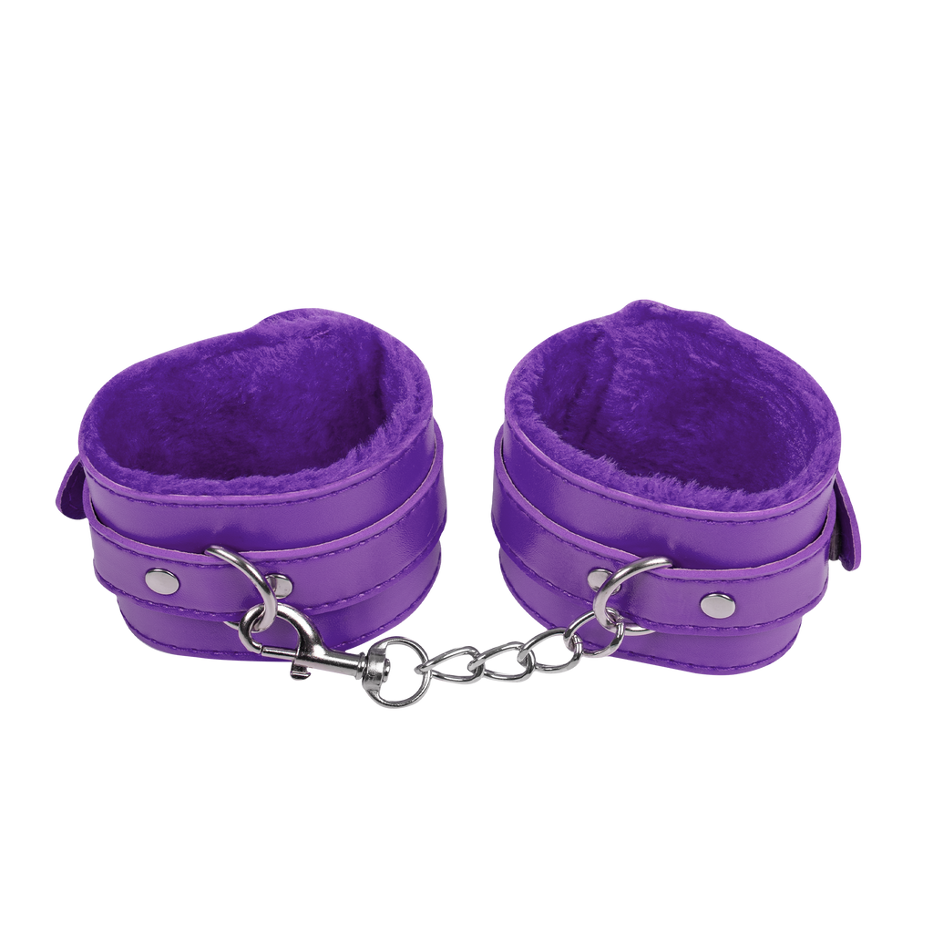 TieMeUp - Handboeien van zacht bont - Paars