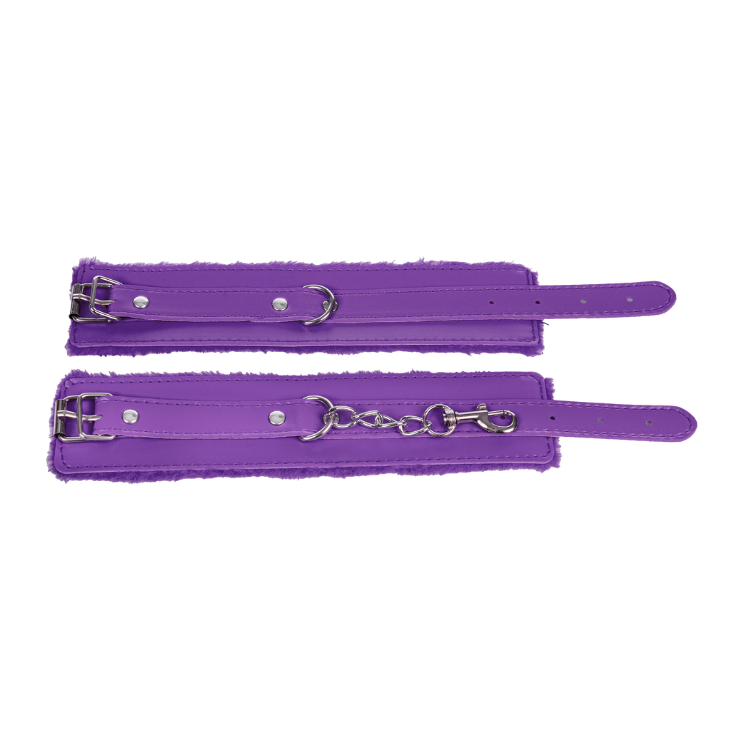 TieMeUp - Handboeien van zacht bont - Paars