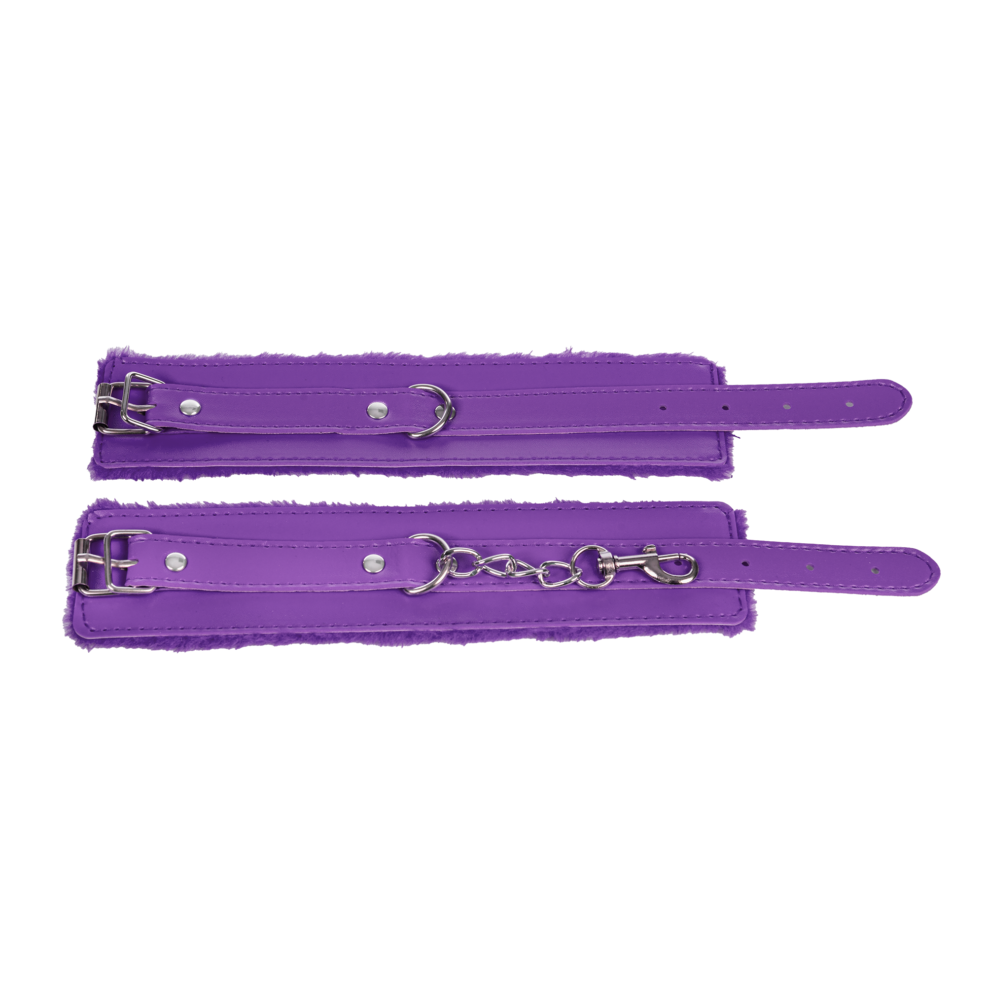 TieMeUp - Handboeien van zacht bont - Paars