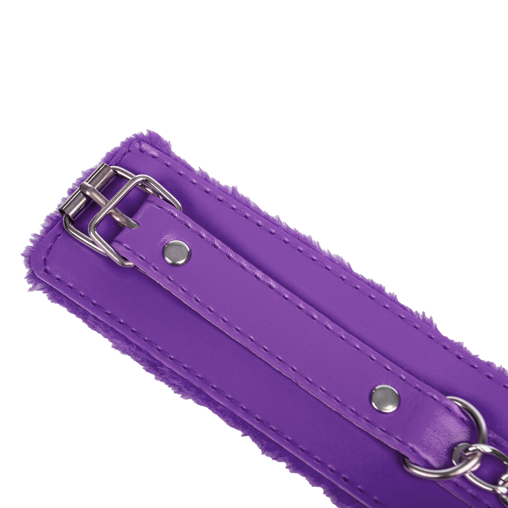 TieMeUp - Handboeien van zacht bont - Paars