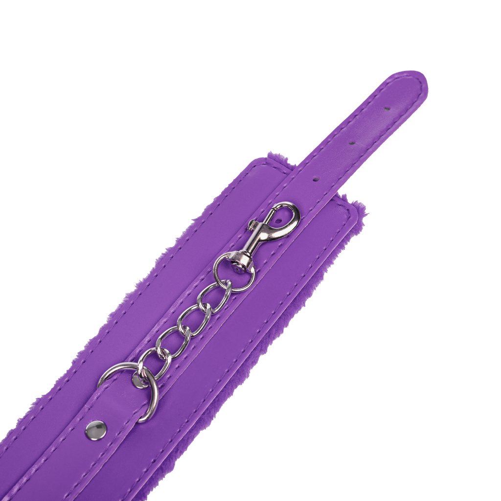 TieMeUp - Handboeien van zacht bont - Paars