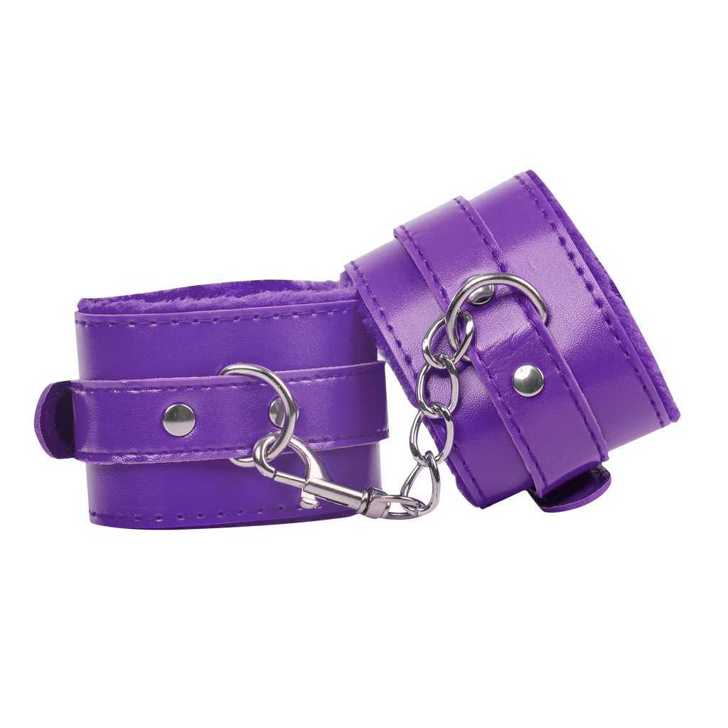 TieMeUp - Handboeien van zacht bont - Paars