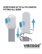 VIBEGGS - Naughty Nubs - Vibrerende Masturbatie Sleeve - Wit