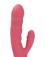 SVAKOM - Avery - Thrusting Rabbit Vibrator - Strawberry Pink