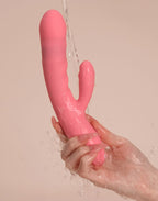 SVAKOM - Avery - Thrusting Rabbit Vibrator - Strawberry Pink