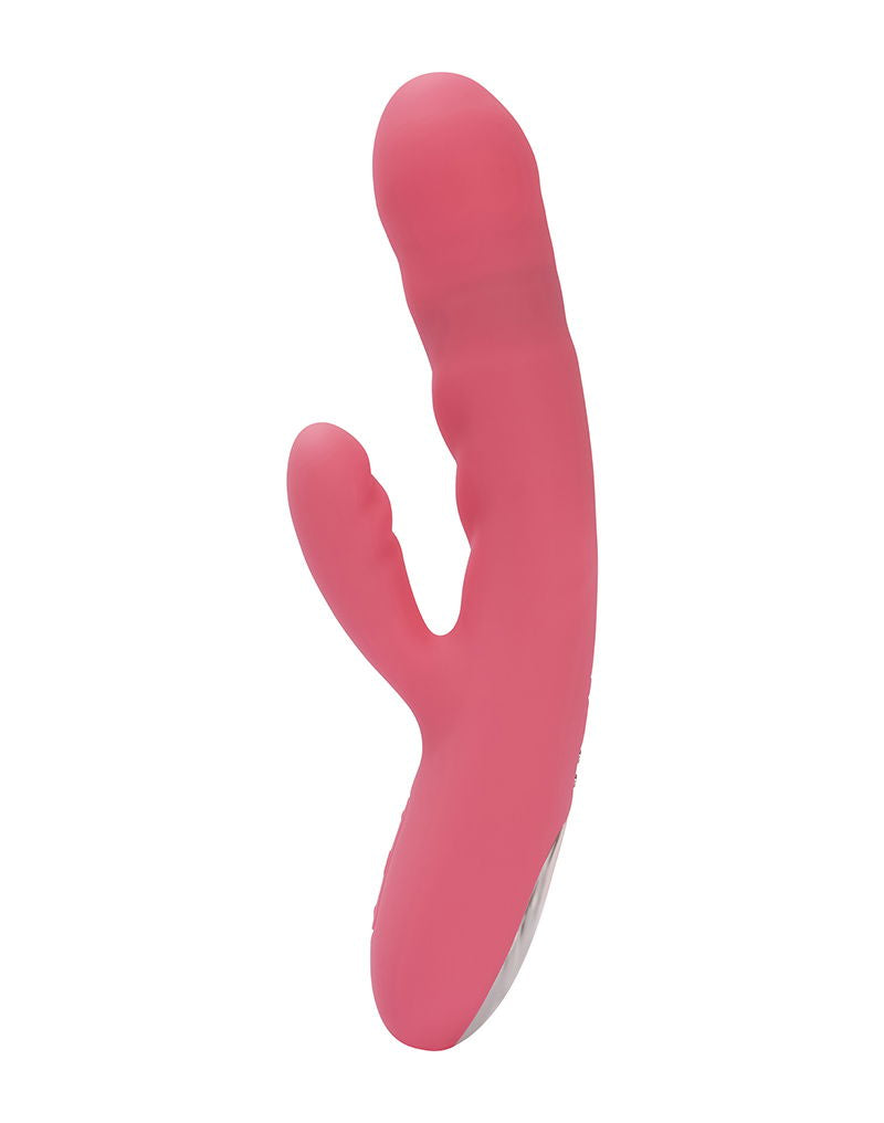 SVAKOM - Avery - Thrusting Rabbit Vibrator - Strawberry Pink
