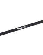 Rimba Latex Play - Halsband met opschrift 'Whore' - Zwart & Wit