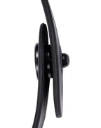 Rimba Latex Play - Halsband met opschrift 'Whore' - Zwart & Wit