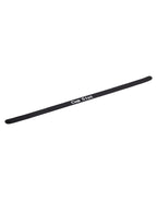 Rimba Latex Play - Halsband met opschrift 'Cum Slut' - Zwart & Wit