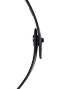 Rimba Latex Play - Halsband met opschrift 'Use Me' - Zwart & Wit