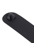 Rimba Latex Play - Halsband met opschrift 'Fuck Toy' - Zwart & Wit