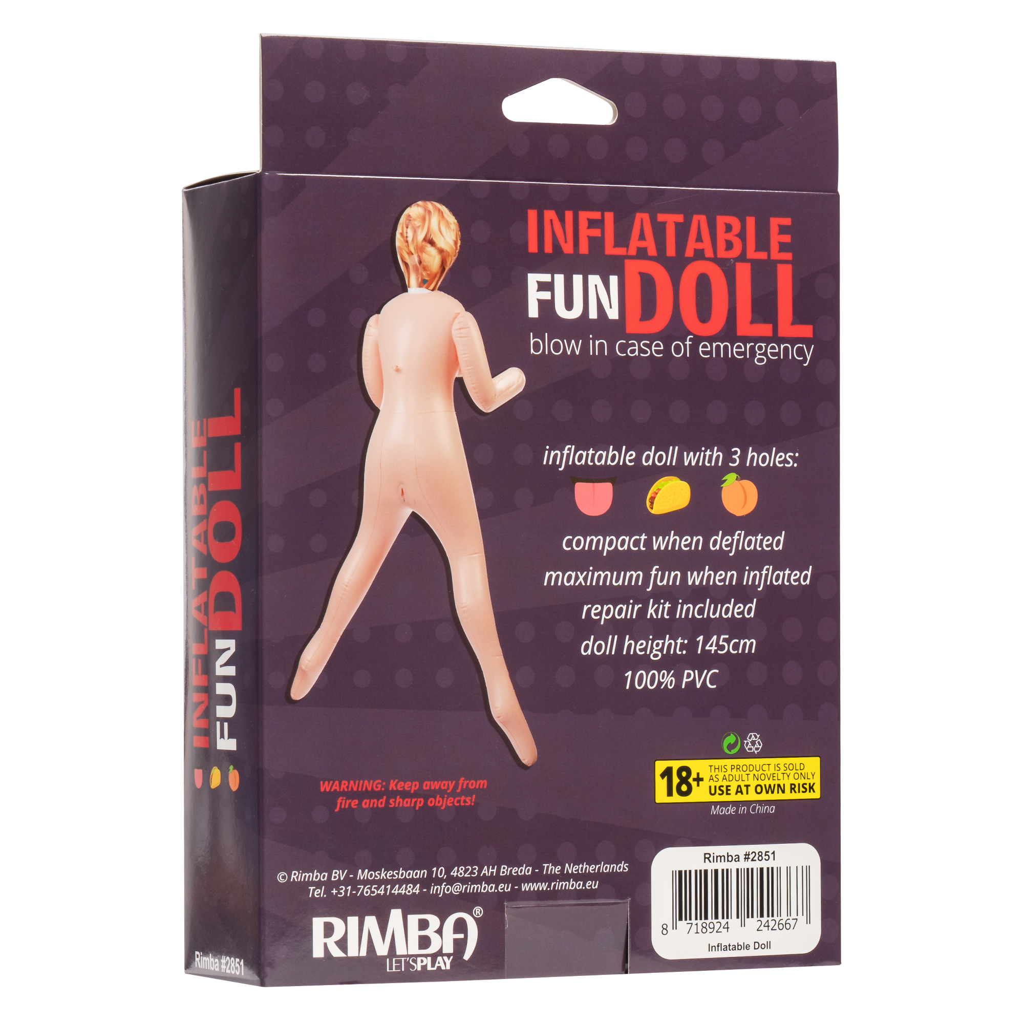Inflatable Fun Doll - Fill Me Up, Stud! - Nude