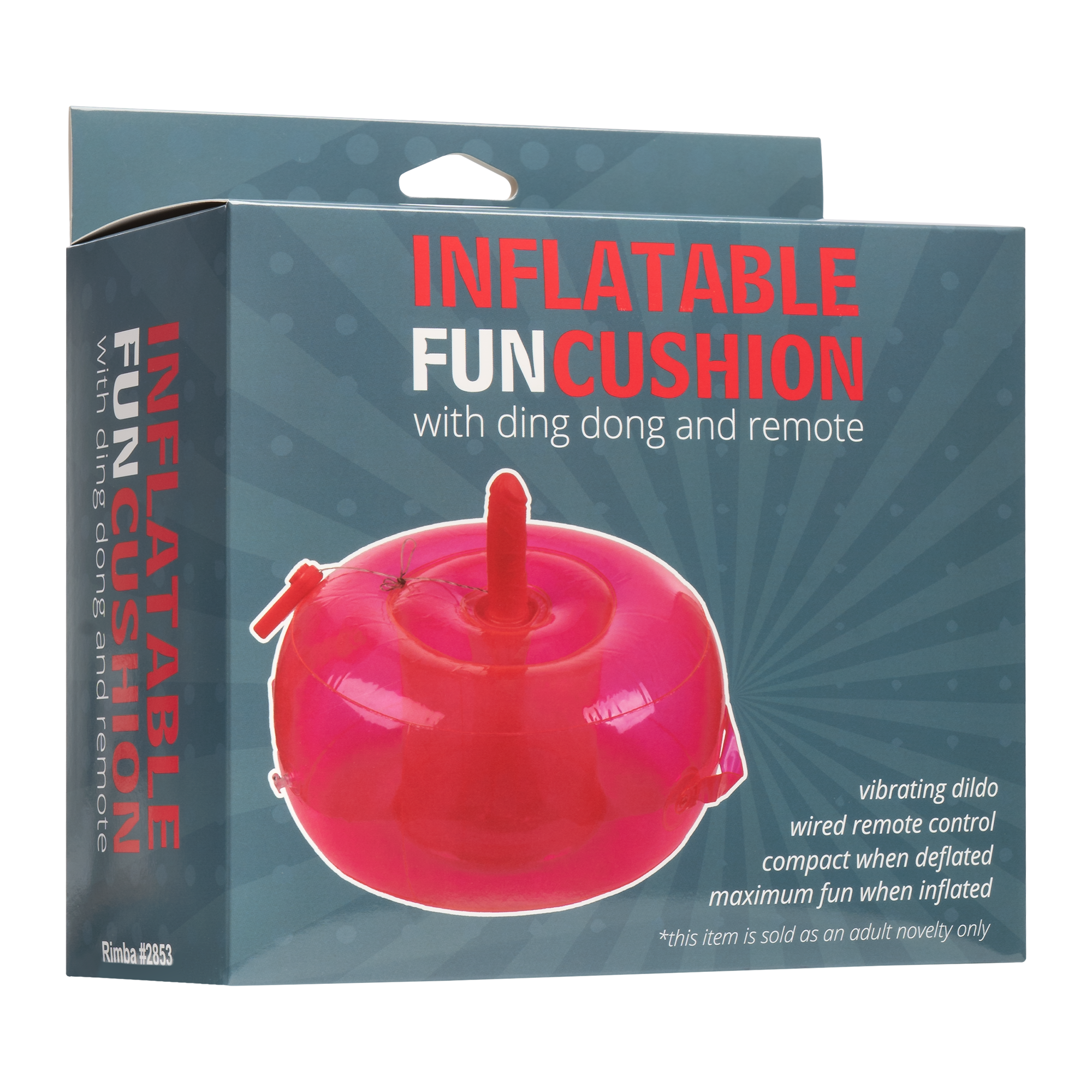 Inflatable Fun Cushion - met Ding Dong en afstandsbediening - Roze