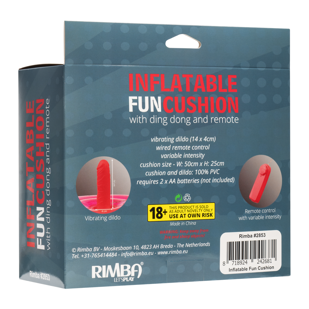 Inflatable Fun Cushion - met Ding Dong en afstandsbediening - Roze