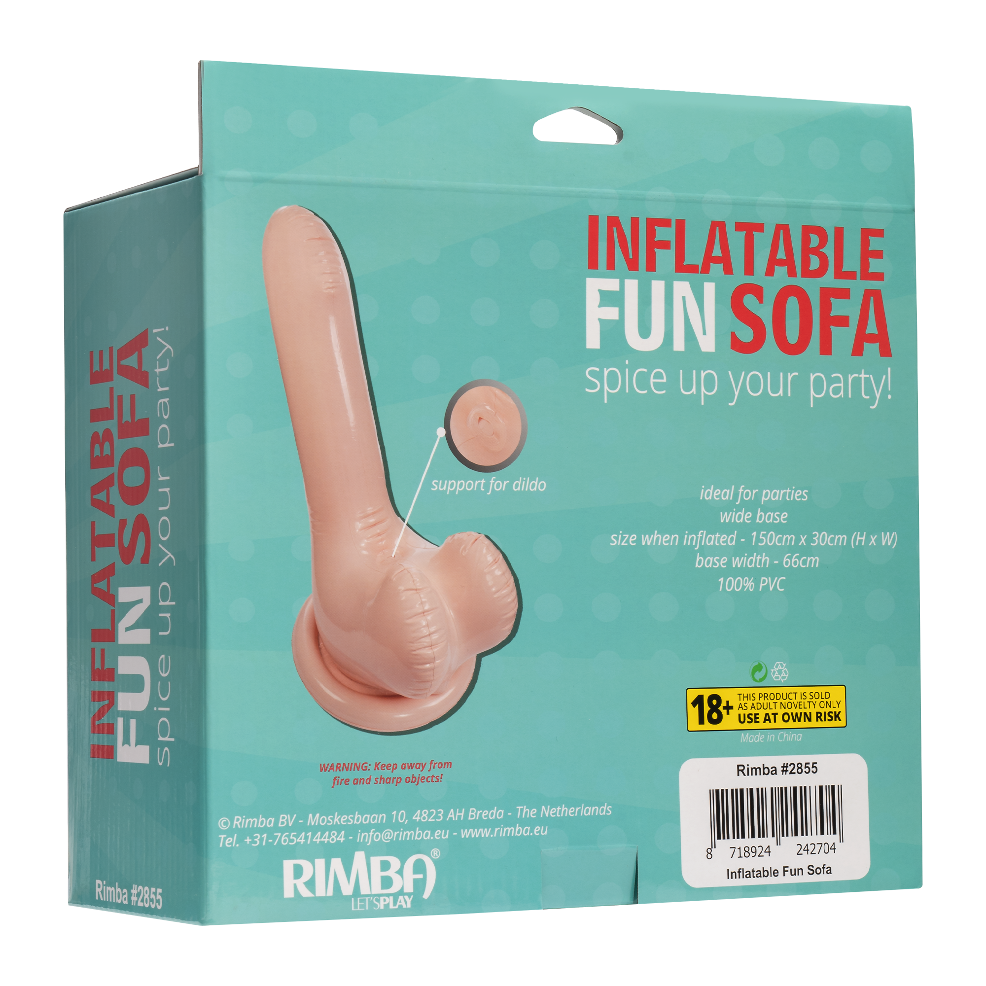 Inflatable Fun Sofa - Spice Up Your Party! - Nude