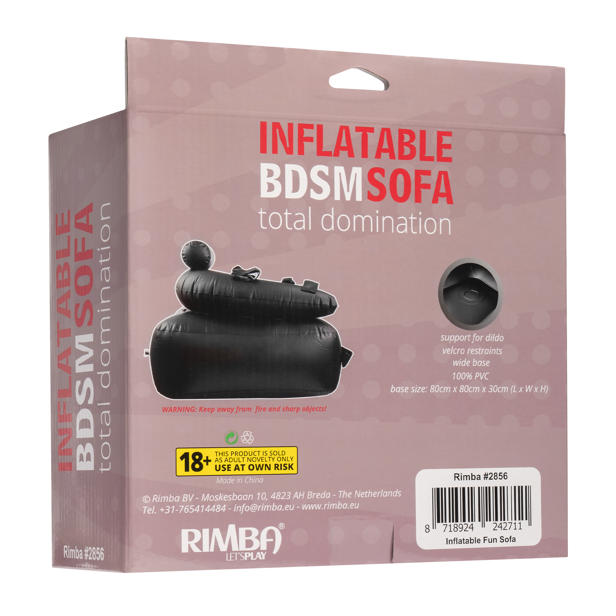 Inflatable Fun BDSM Sofa - Total Domination - Zwart
