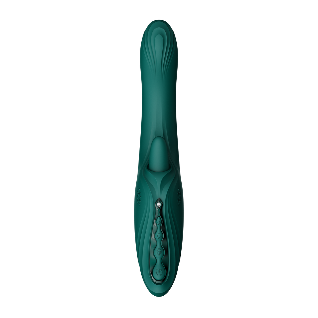 ZALO - Ares - G-Spot Rabbit Vibrator App-Controlled - Turquoise Groen