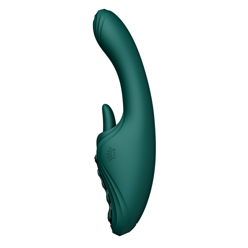 ZALO - Ares - G-Spot Rabbit Vibrator App-Controlled - Turquoise Groen