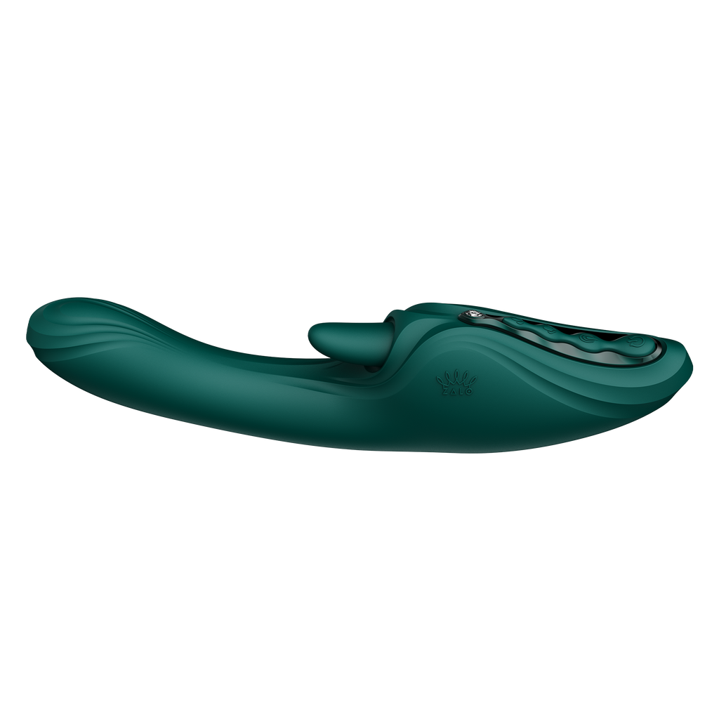 ZALO - Ares - G-Spot Rabbit Vibrator App-Controlled - Turquoise Groen