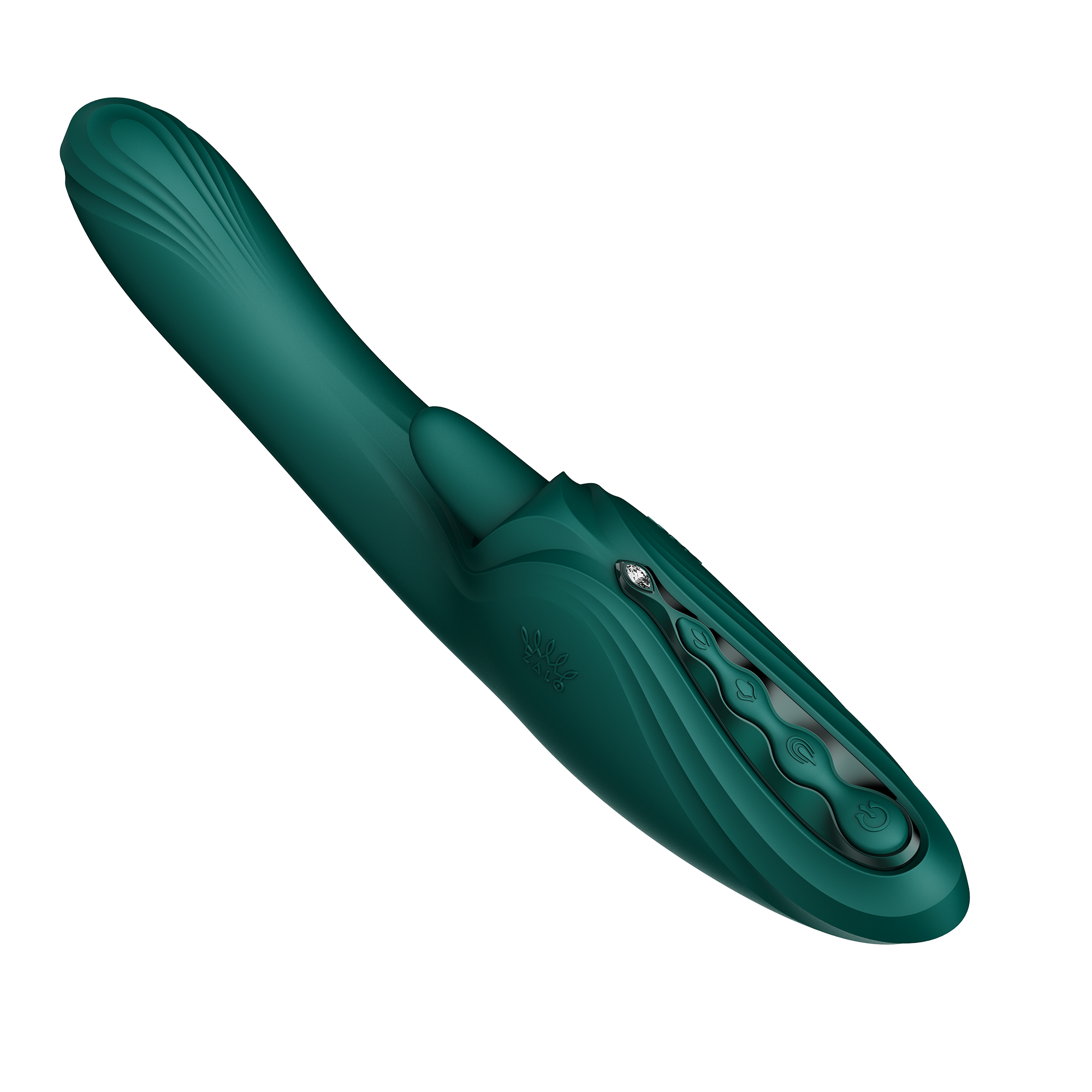 ZALO - Ares - G-Spot Rabbit Vibrator App-Controlled - Turquoise Groen