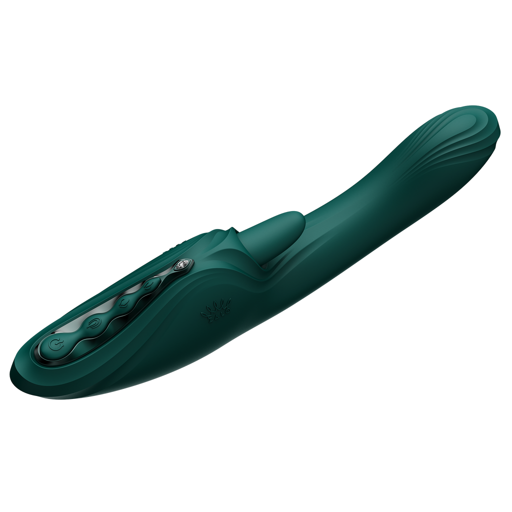 ZALO - Ares - G-Spot Rabbit Vibrator App-Controlled - Turquoise Groen