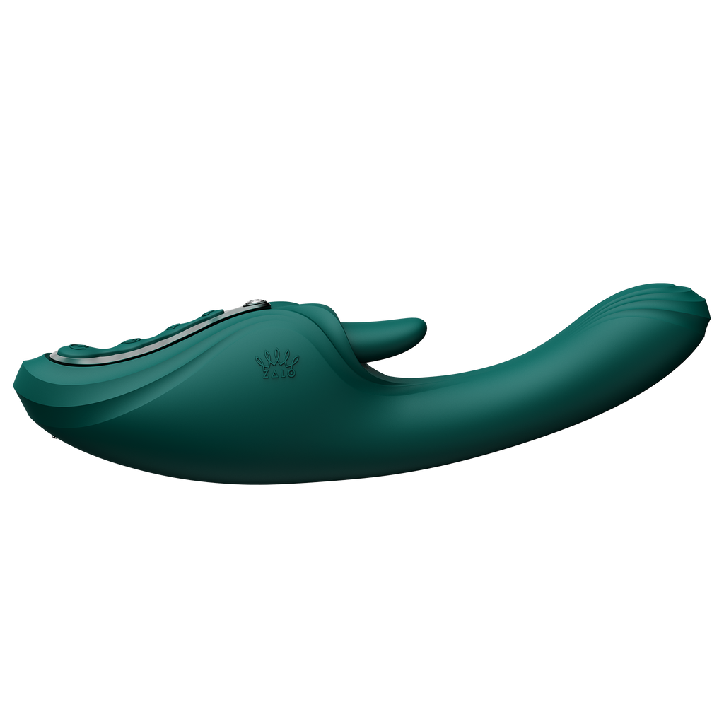 ZALO - Ares - G-Spot Rabbit Vibrator App-Controlled - Turquoise Groen