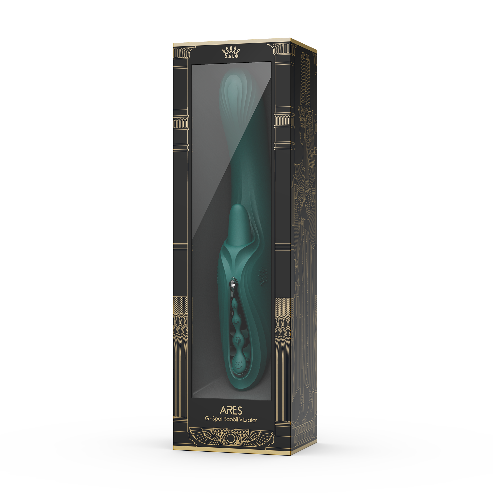ZALO - Ares - G-Spot Rabbit Vibrator App-Controlled - Turquoise Groen