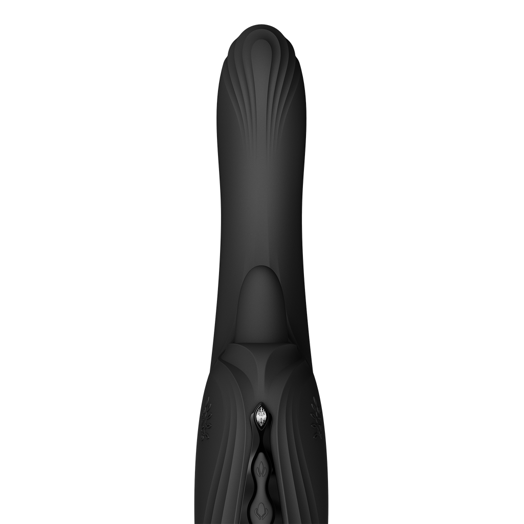 ZALO - Ares - G-Spot Rabbit Vibrator App-Controlled - Obsidian Zwart