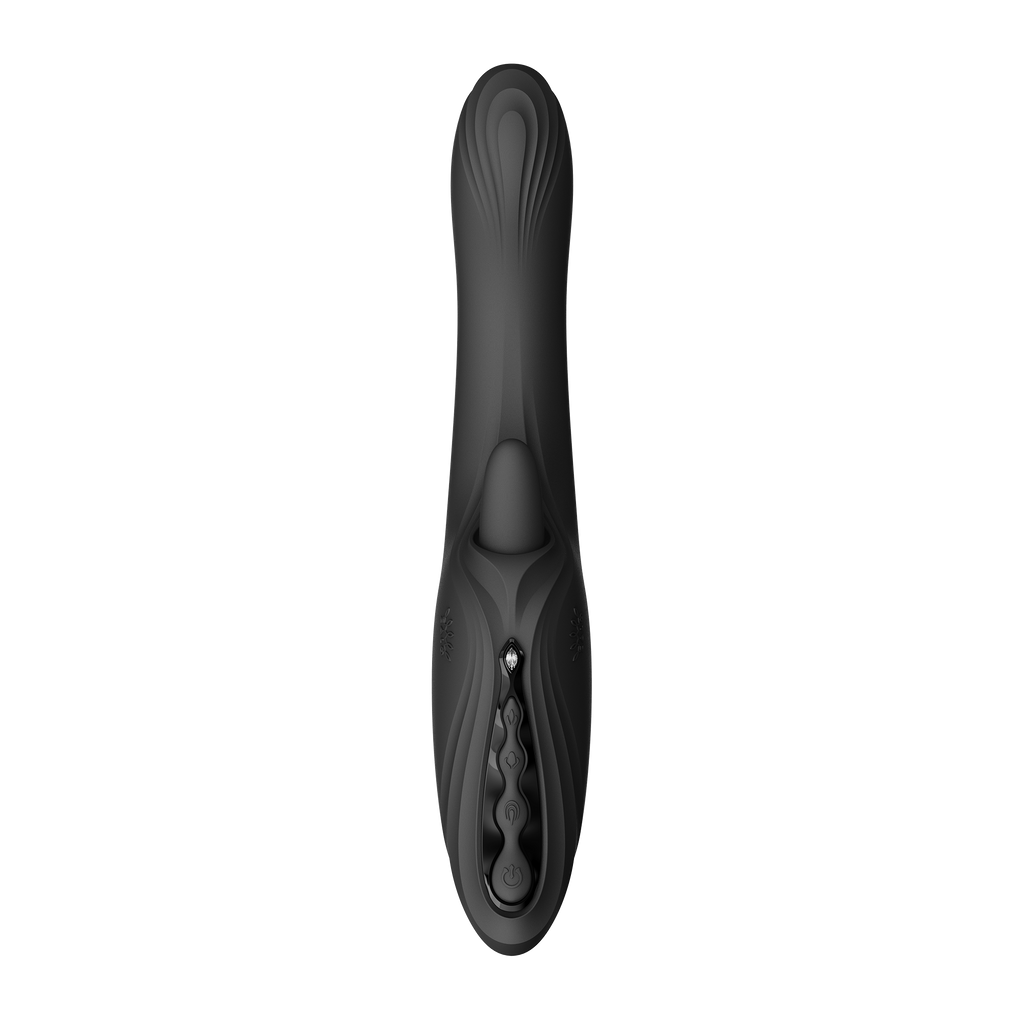 ZALO - Ares - G-Spot Rabbit Vibrator App-Controlled - Obsidian Zwart