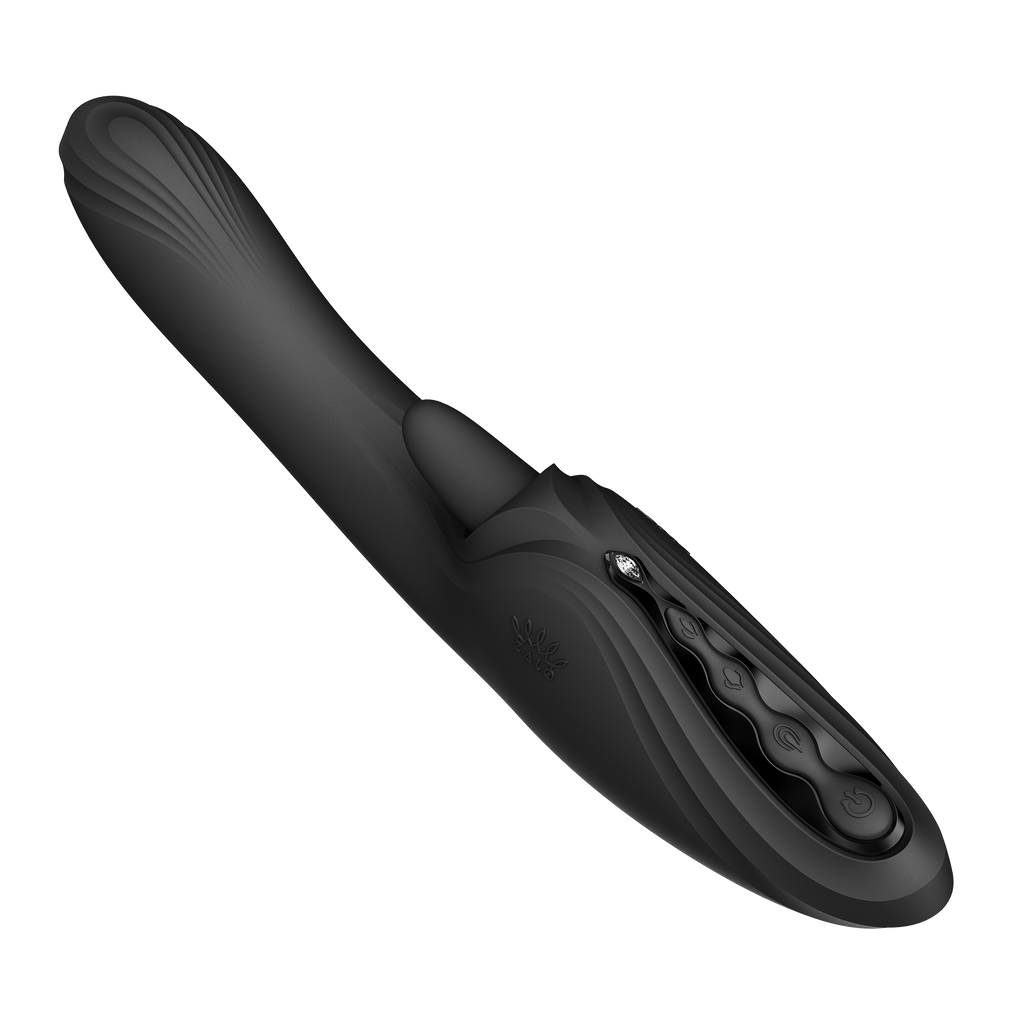 ZALO - Ares - G-Spot Rabbit Vibrator App-Controlled - Obsidian Zwart