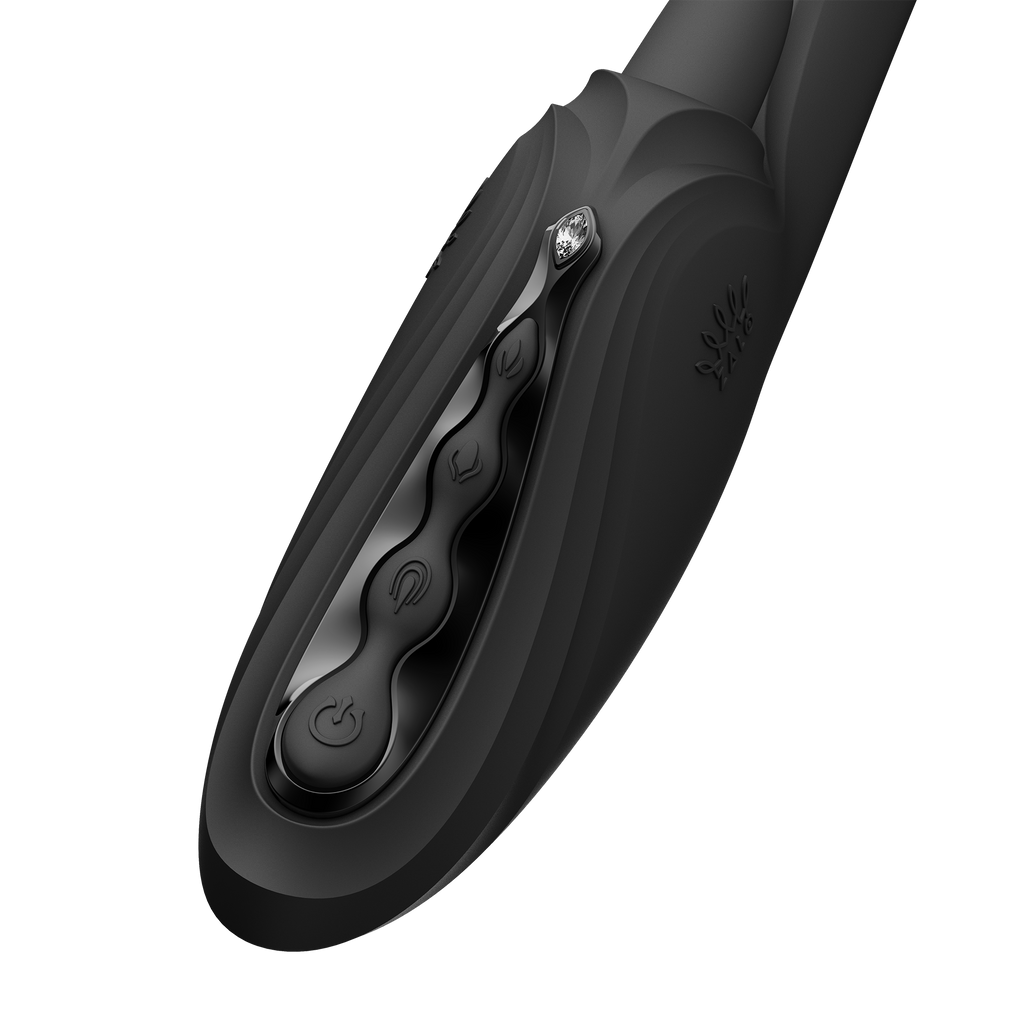 ZALO - Ares - G-Spot Rabbit Vibrator App-Controlled - Obsidian Zwart