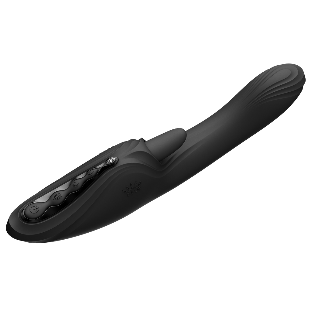 ZALO - Ares - G-Spot Rabbit Vibrator App-Controlled - Obsidian Zwart